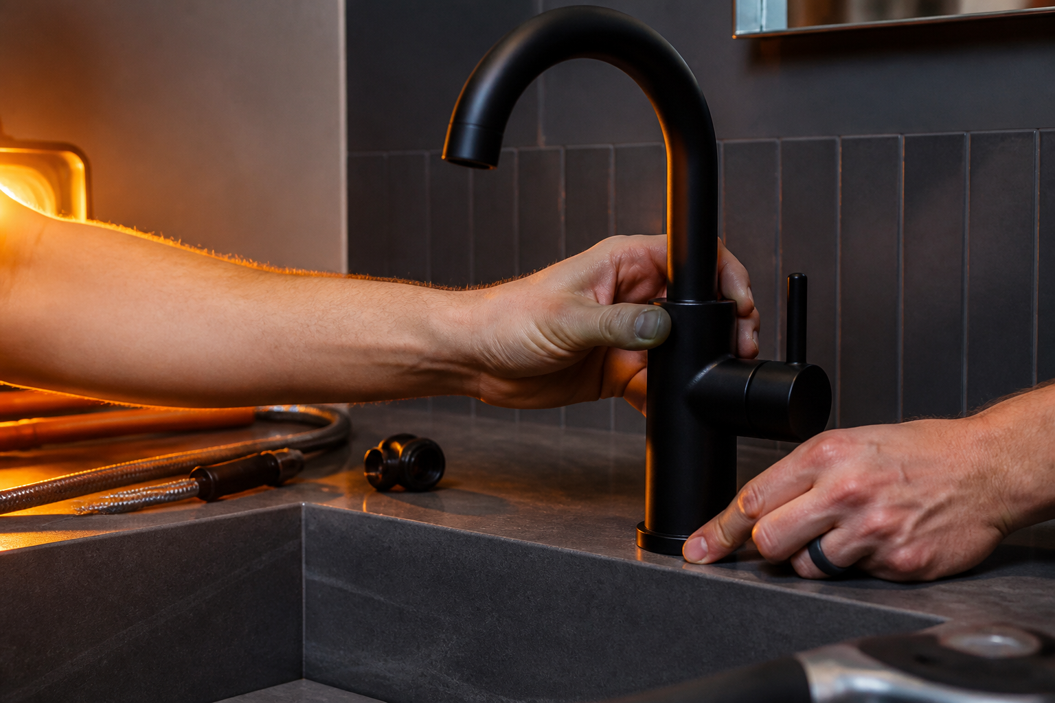 Precision craftsmanship during a premium interior renovation